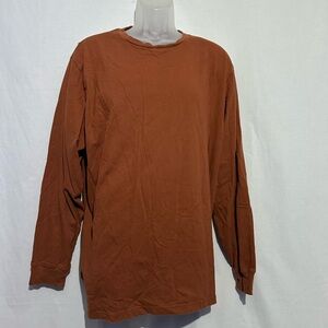 George Men’s Burnt Orange Long Sleeve Tee – Size 2XL